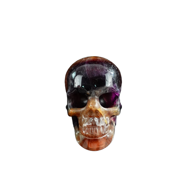 3.0" Fluorite Crystal Skull Carving - Unique Piece #GF13