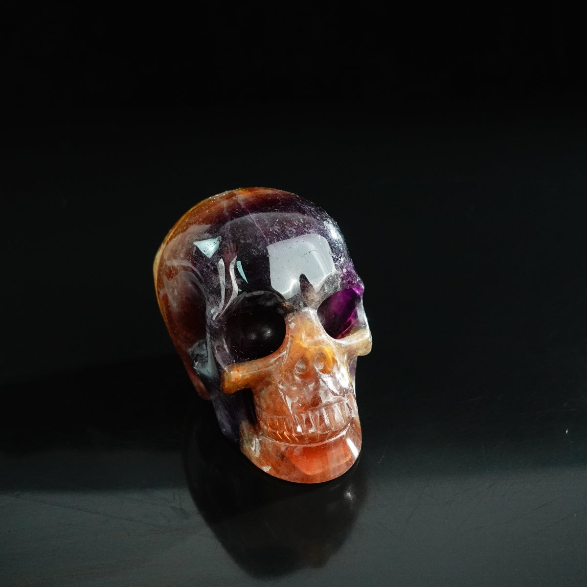 3.0" Fluorite Crystal Skull Carving - Unique Piece #GF13