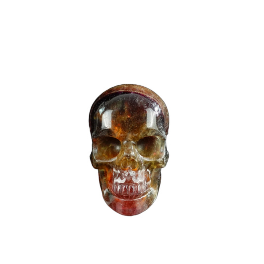 3.0" Fluorite Crystal Skull Carving - Unique Piece #GF14