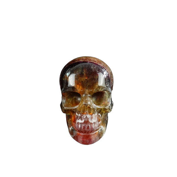 3.0" Fluorite Crystal Skull Carving - Unique Piece #GF14