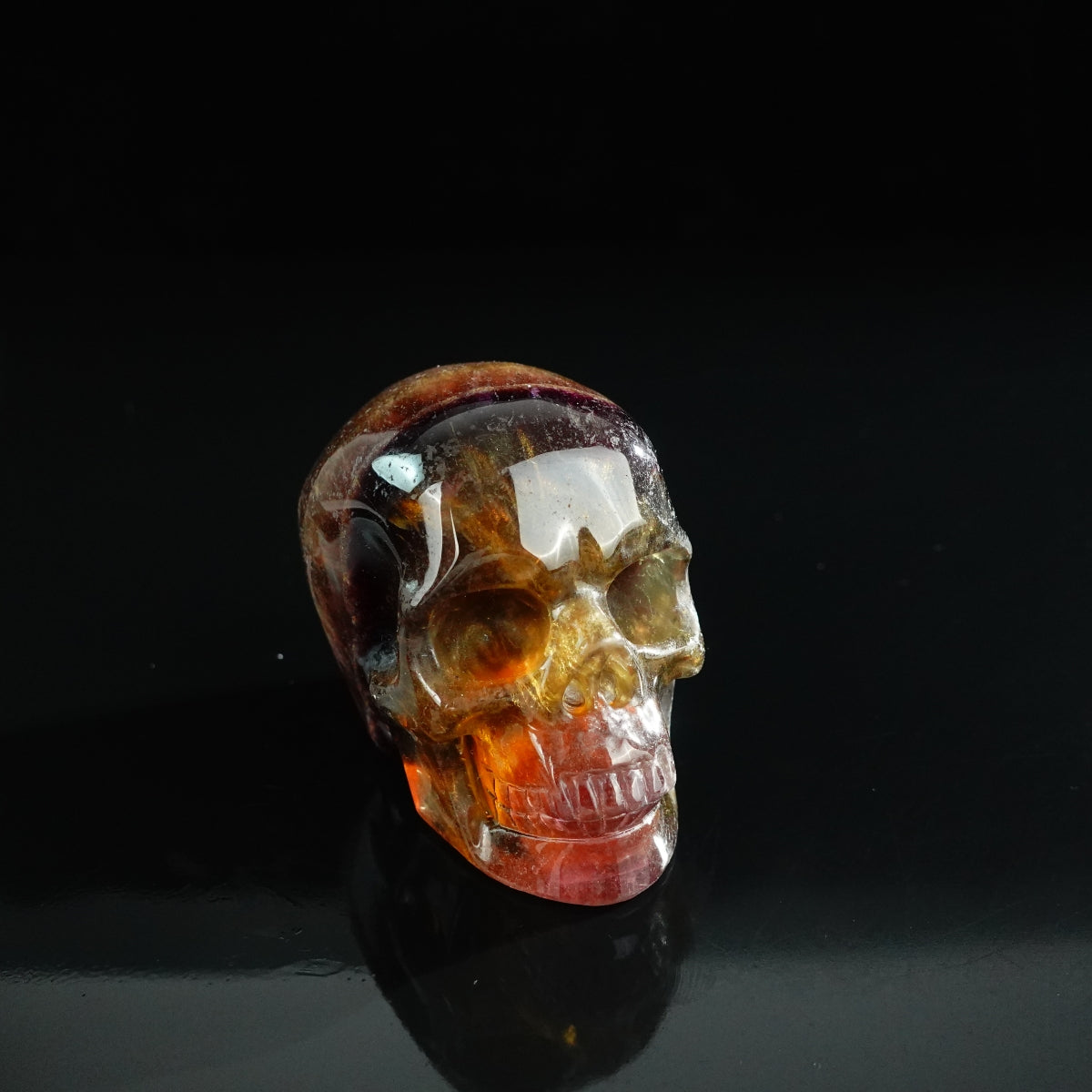 3.0" Fluorite Crystal Skull Carving - Unique Piece #GF14