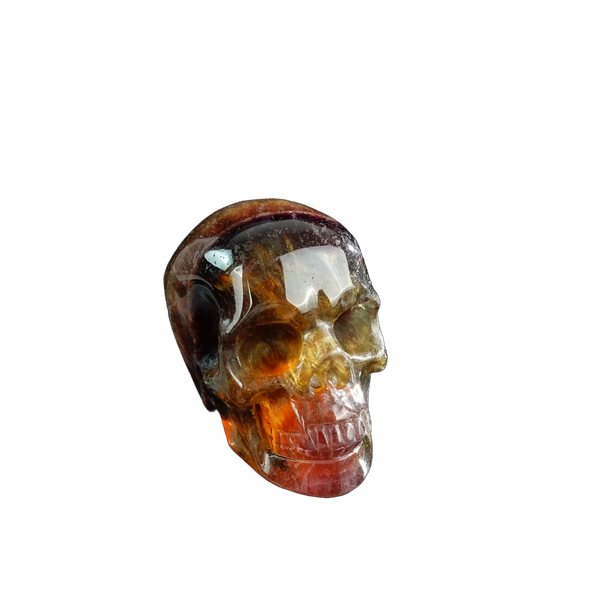 3.0" Fluorite Crystal Skull Carving - Unique Piece #GF14 - alternate view