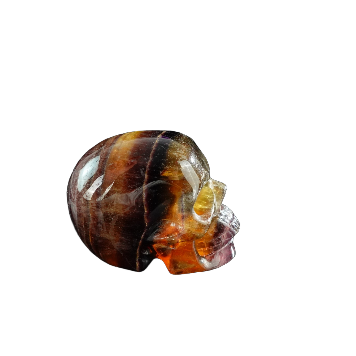 3.0" Fluorite Crystal Skull Carving - Unique Piece #GF14
