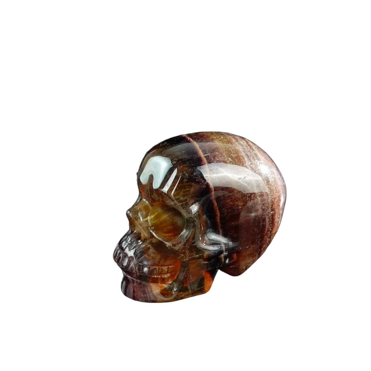 3.0" Fluorite Crystal Skull Carving - Unique Piece #GF14