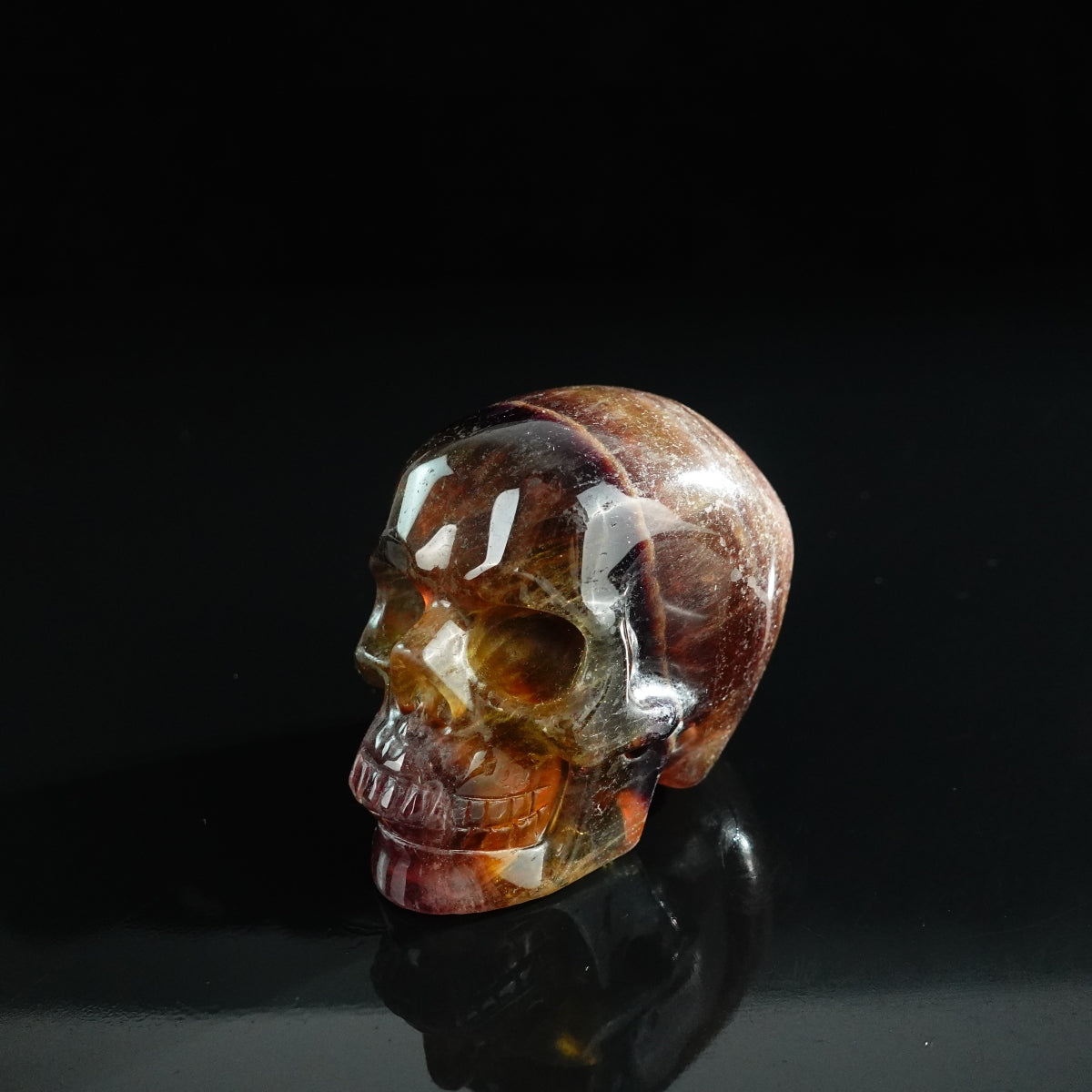 3.0" Fluorite Crystal Skull Carving - Unique Piece #GF14