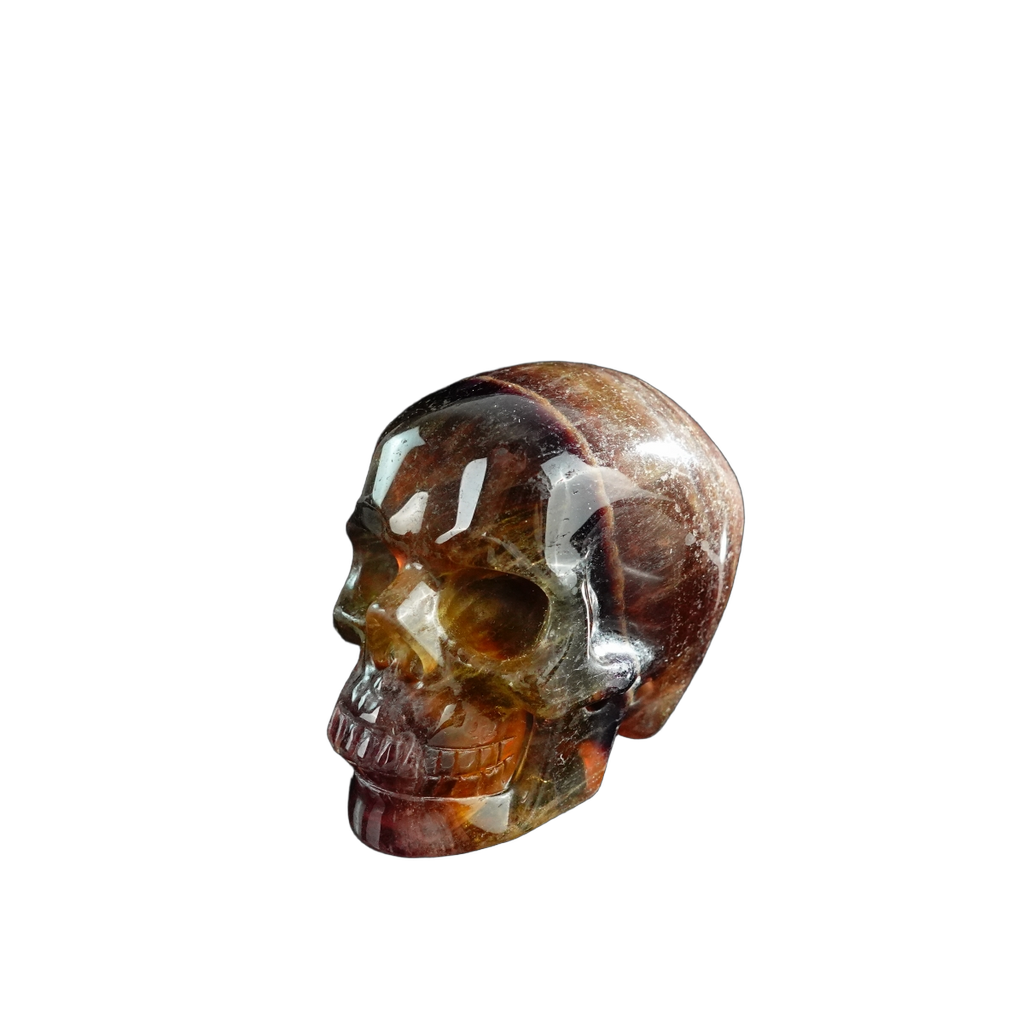 3.0" Fluorite Crystal Skull Carving - Unique Piece #GF14