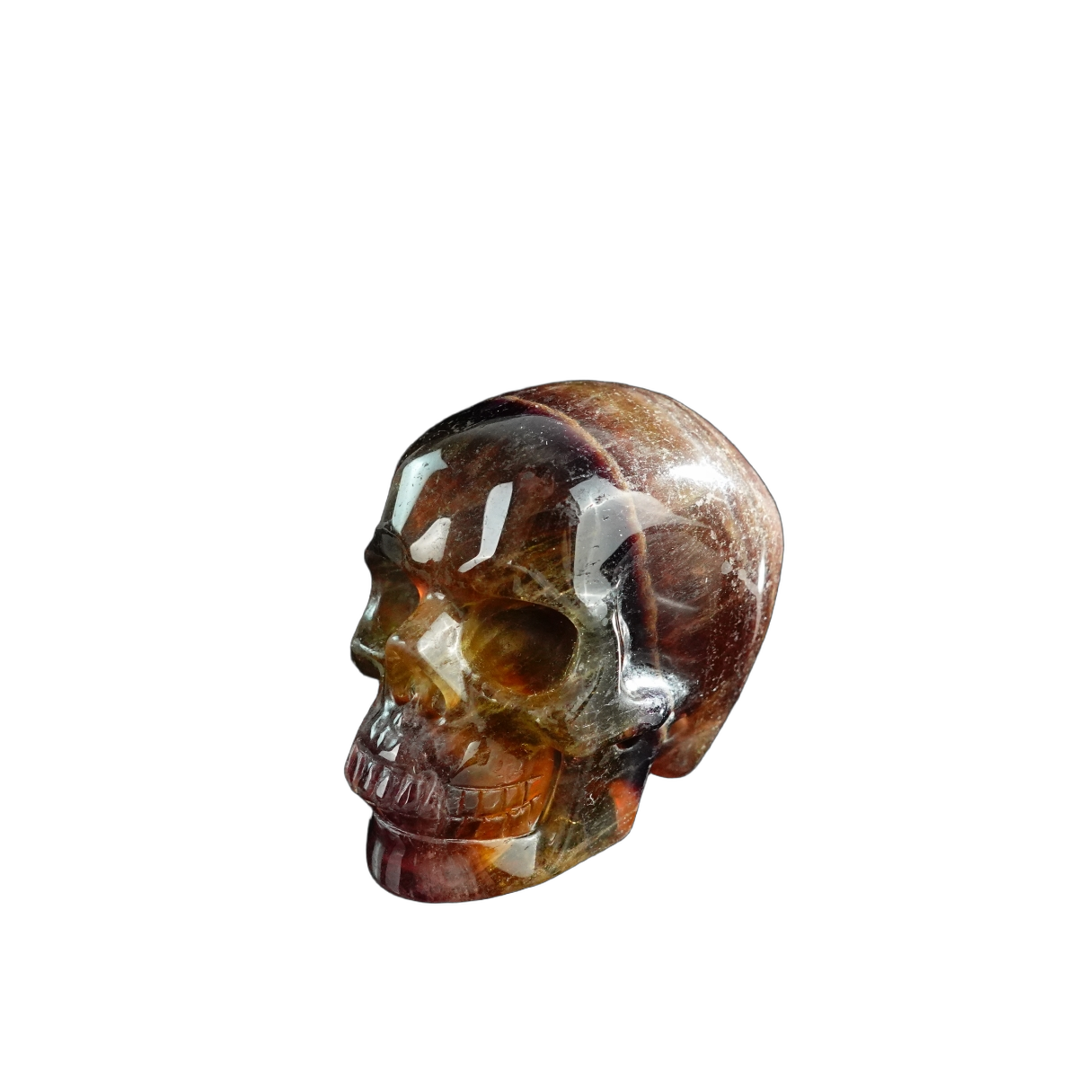 3.0" Fluorite Crystal Skull Carving - Unique Piece #GF14