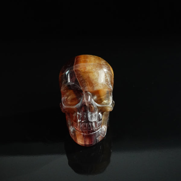 3.0" Fluorite Crystal Skull Carving - Unique Piece #GF15