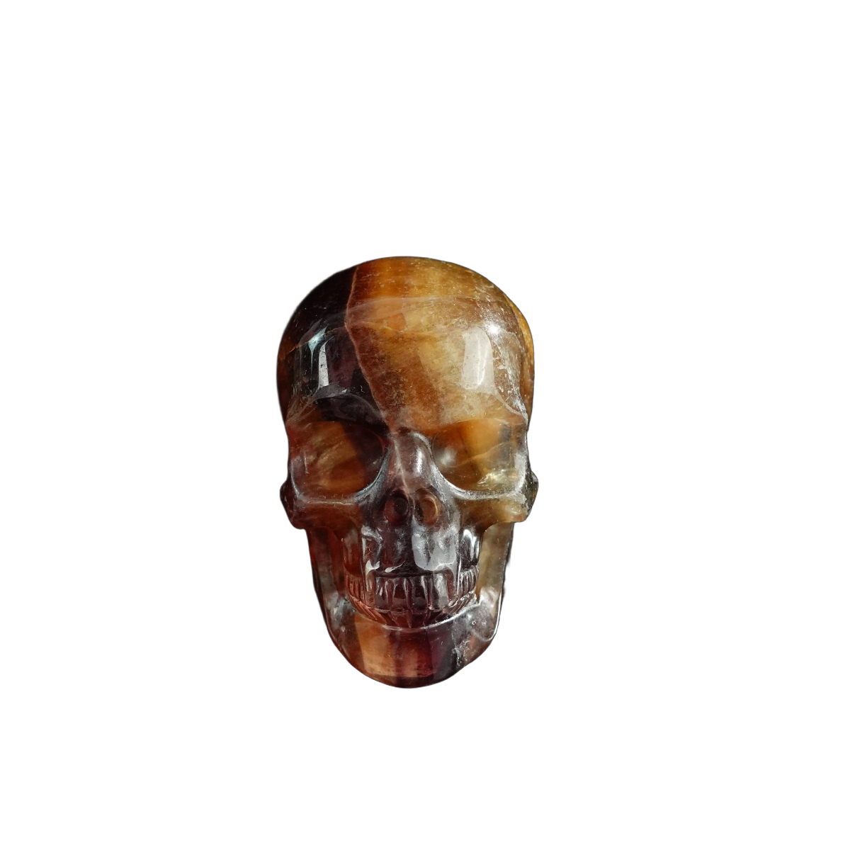 3.0" Fluorite Crystal Skull Carving - Unique Piece #GF15
