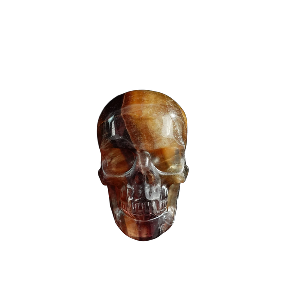 3.0" Fluorite Crystal Skull Carving - Unique Piece #GF15