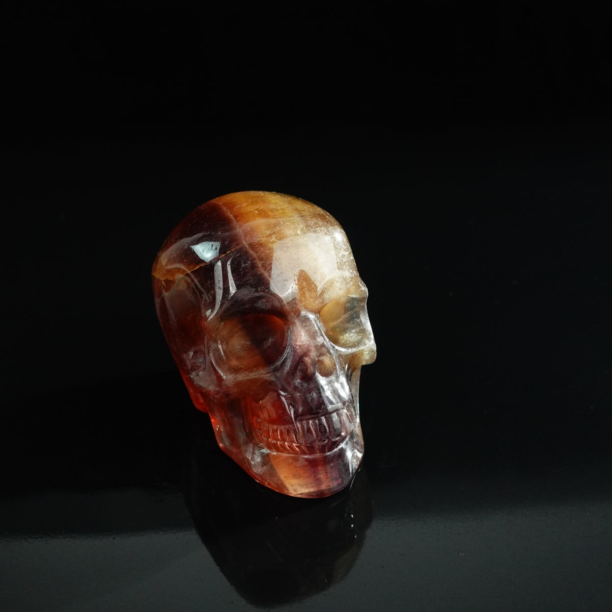 3.0" Fluorite Crystal Skull Carving - Unique Piece #GF15
