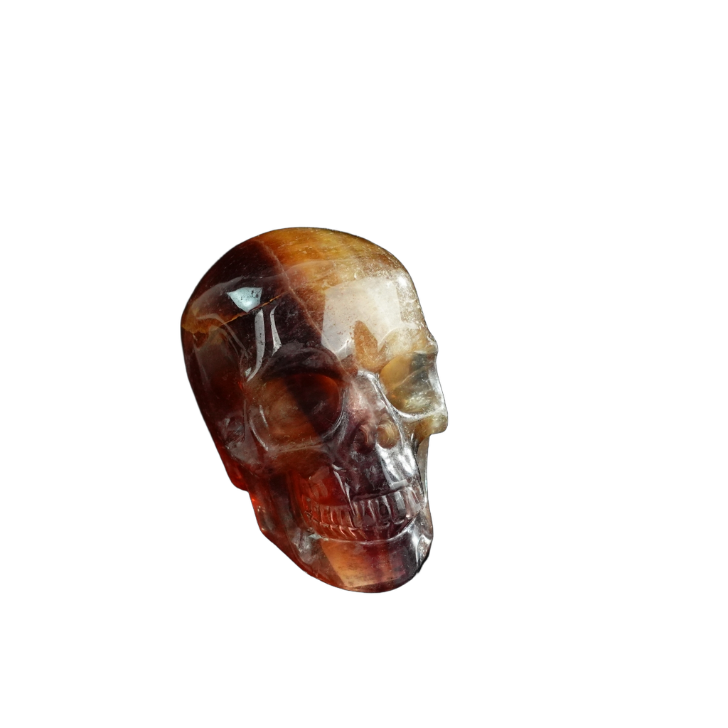 3.0" Fluorite Crystal Skull Carving - Unique Piece #GF15