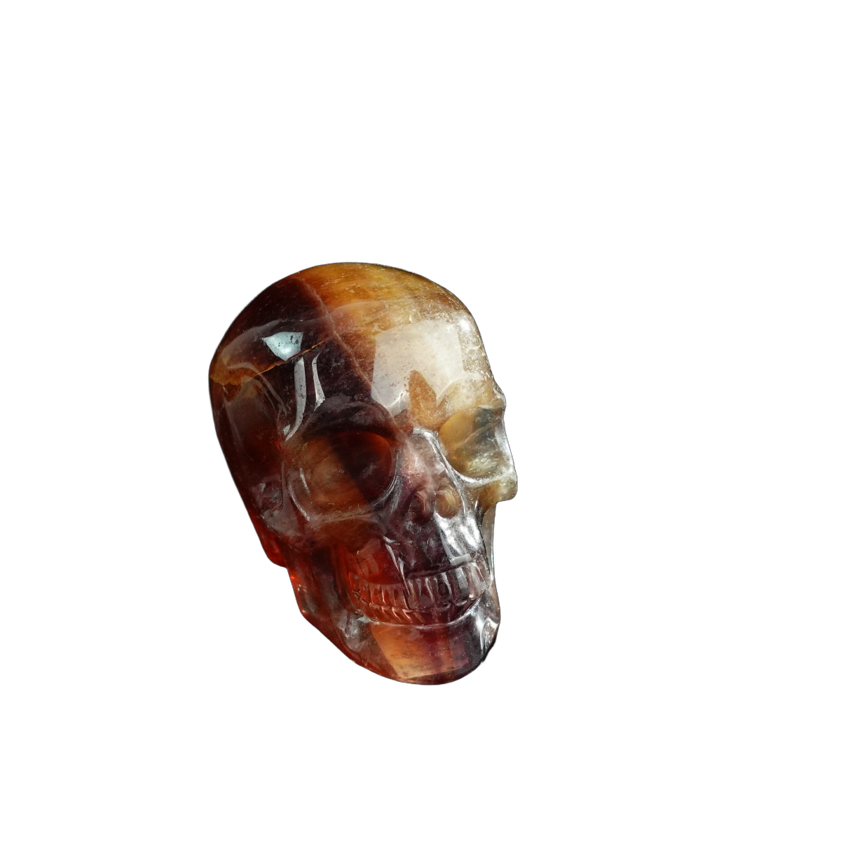 3.0" Fluorite Crystal Skull Carving - Unique Piece #GF15