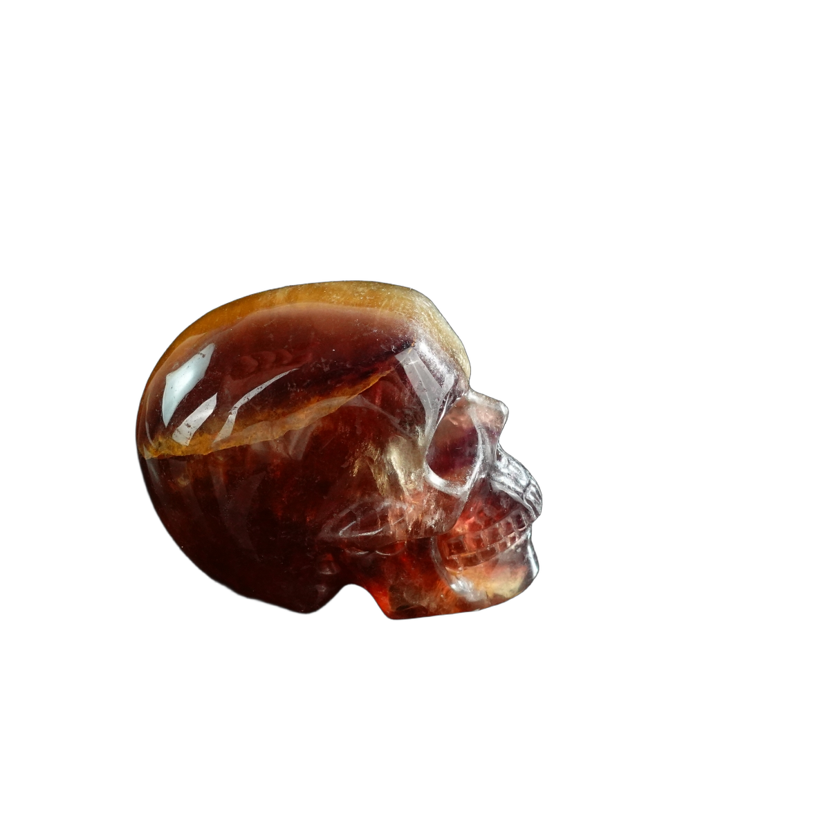 3.0" Fluorite Crystal Skull Carving - Unique Piece #GF15