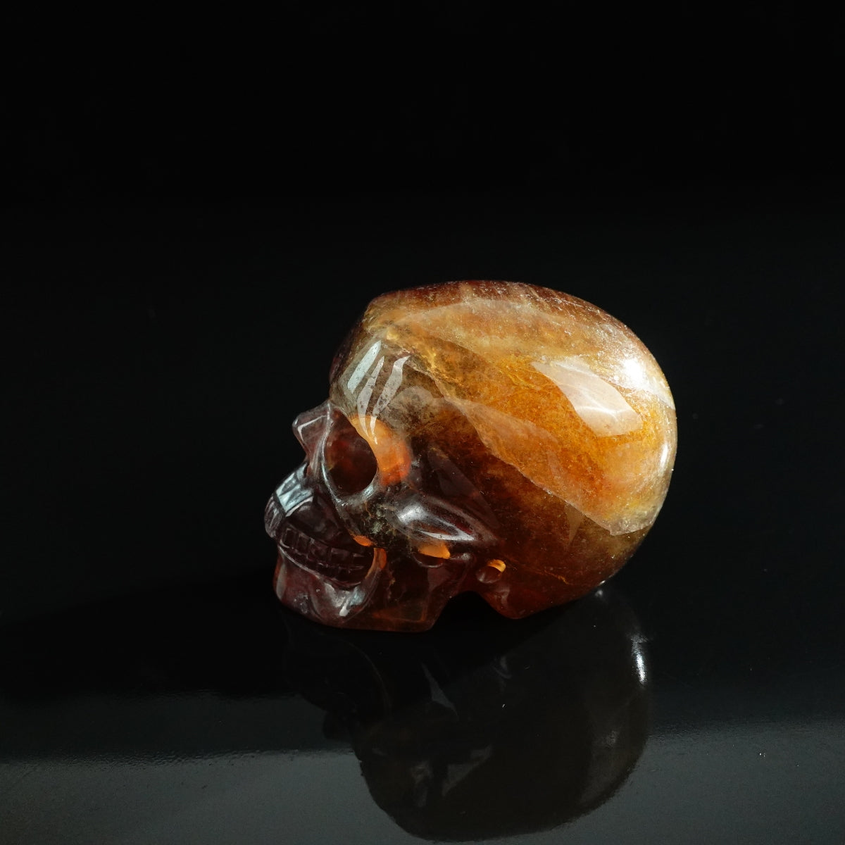 3.0" Fluorite Crystal Skull Carving - Unique Piece #GF15