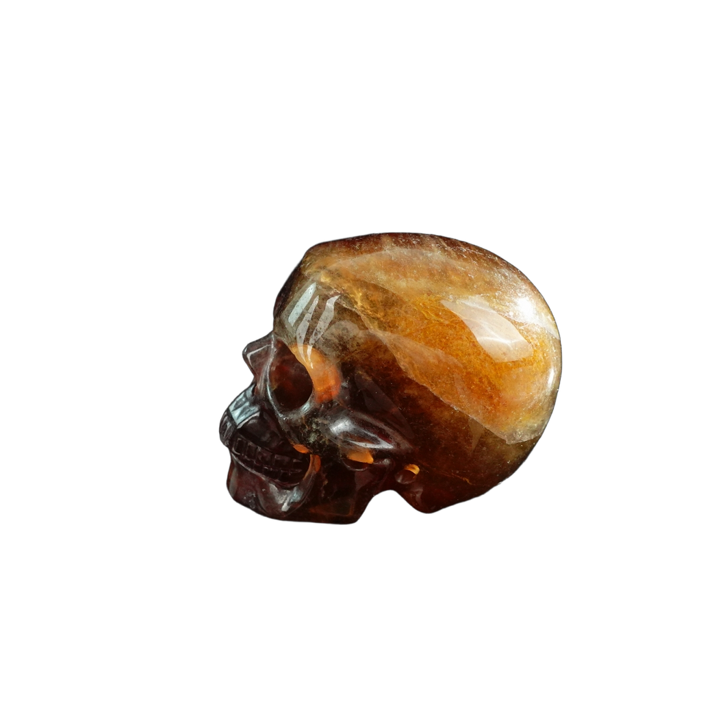 3.0" Fluorite Crystal Skull Carving - Unique Piece #GF15