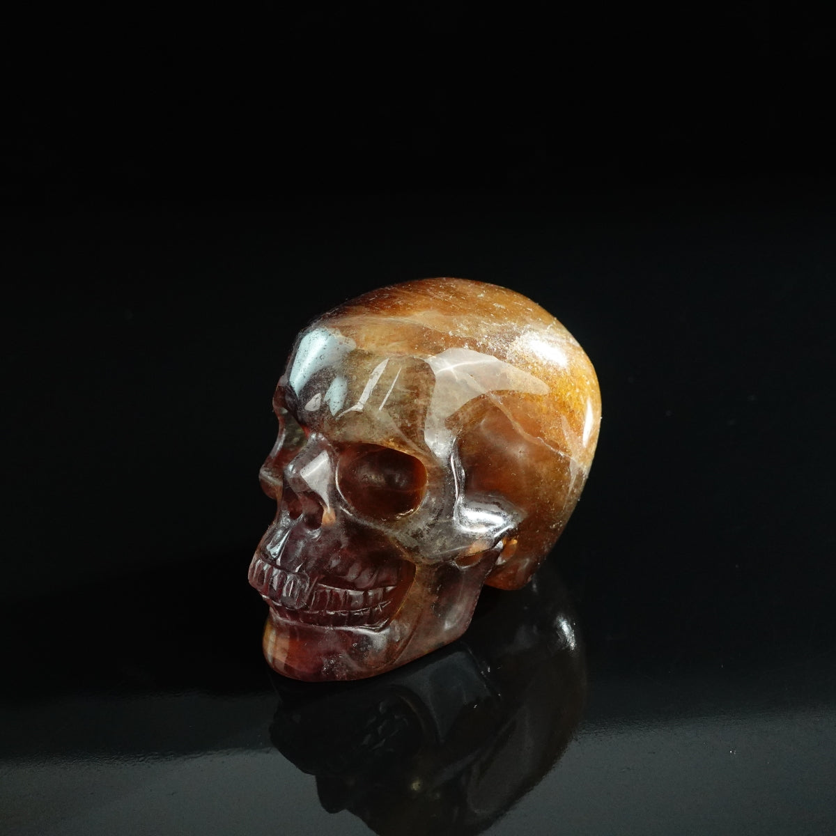 3.0" Fluorite Crystal Skull Carving - Unique Piece #GF15