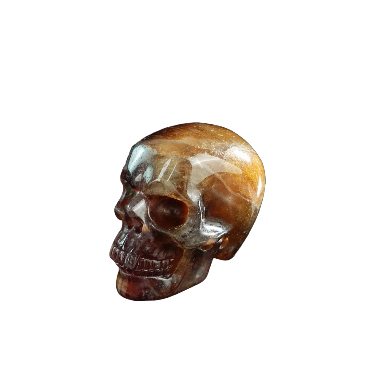 3.0" Fluorite Crystal Skull Carving - Unique Piece #GF15