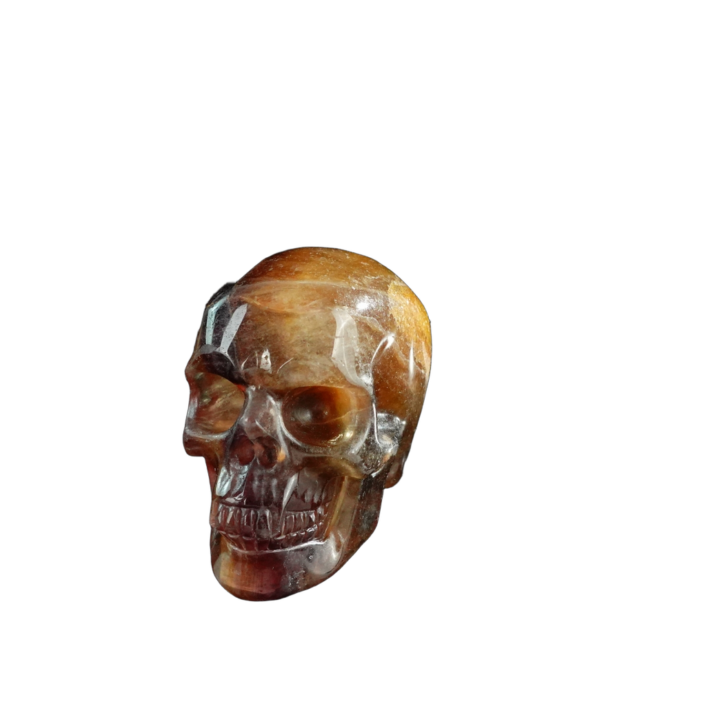 3.0" Fluorite Crystal Skull Carving - Unique Piece #GF15