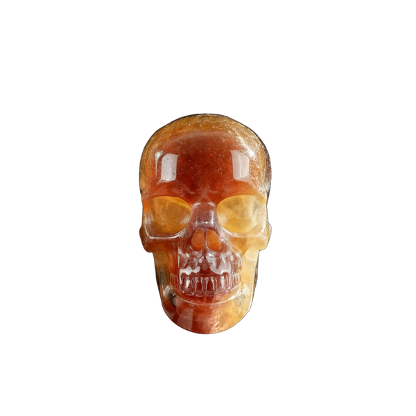 3.0" Fluorite Crystal Skull Carving - Unique Piece #GF16