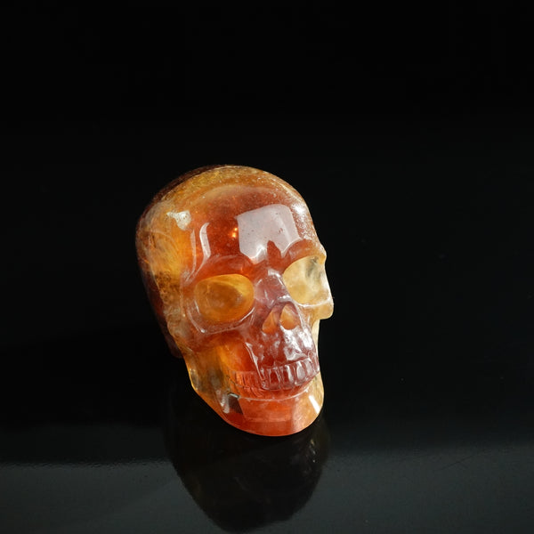 3.0" Fluorite Crystal Skull Carving - Unique Piece #GF16 - alternate view