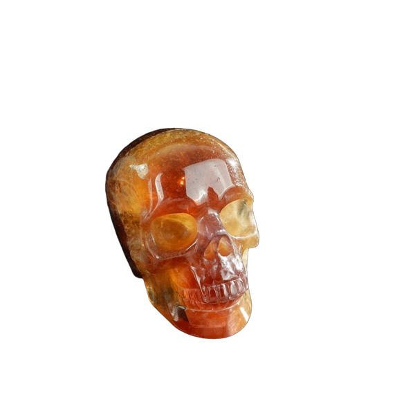 3.0" Fluorite Crystal Skull Carving - Unique Piece #GF16 - alternate view