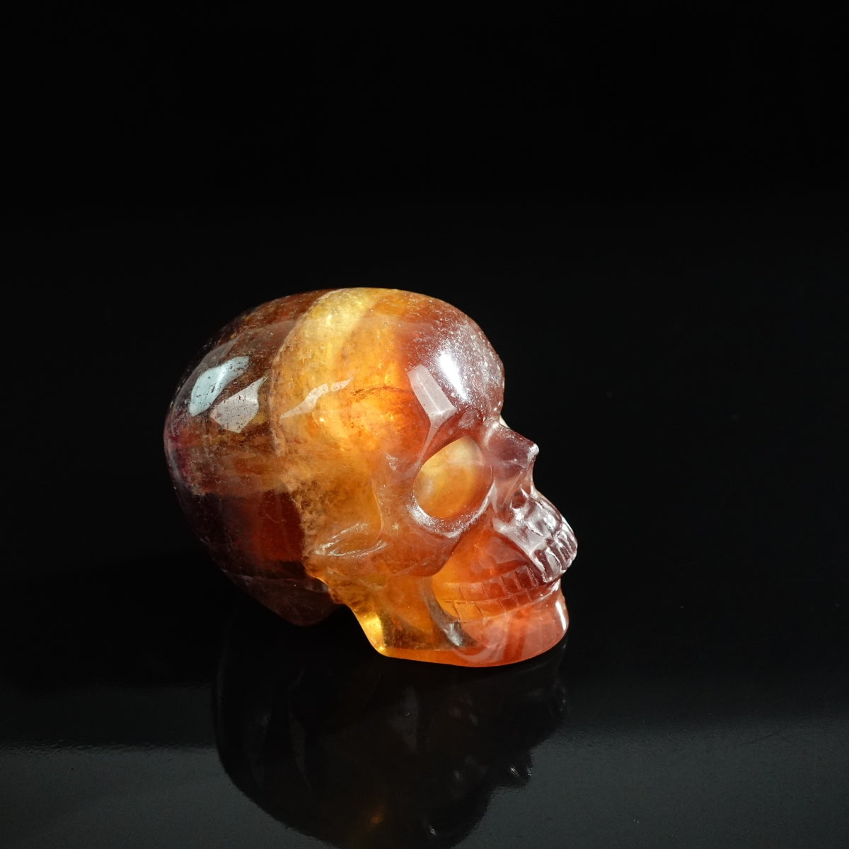 3.0" Fluorite Crystal Skull Carving - Unique Piece #GF16