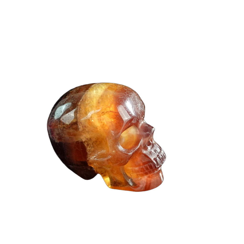 3.0" Fluorite Crystal Skull Carving - Unique Piece #GF16