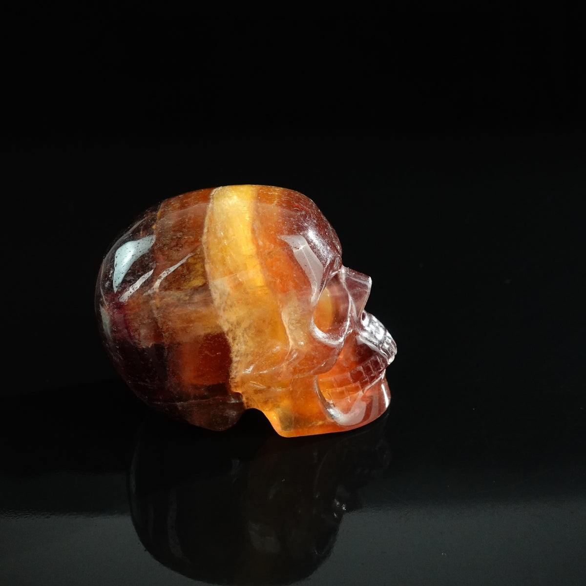 3.0" Fluorite Crystal Skull Carving - Unique Piece #GF16