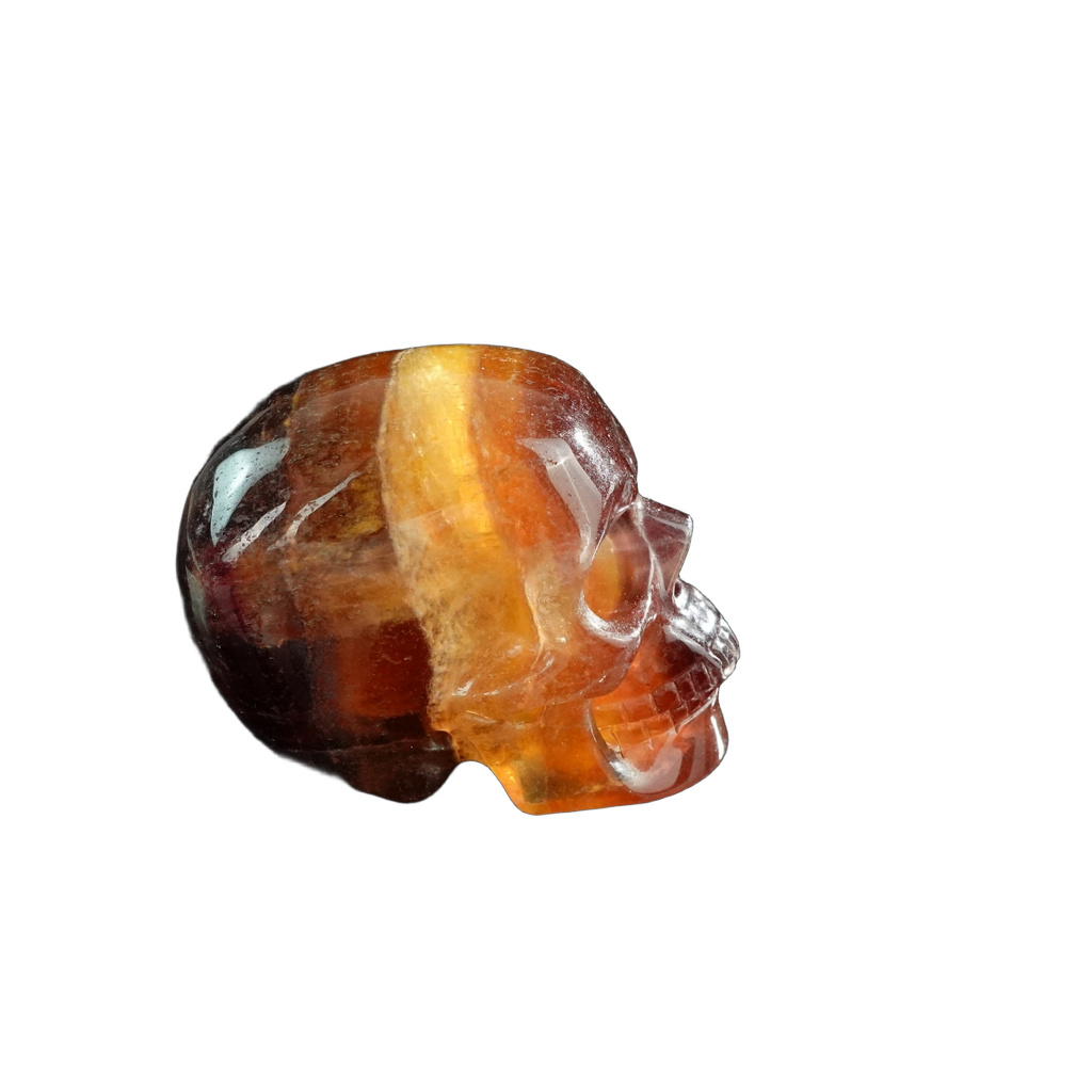 3.0" Fluorite Crystal Skull Carving - Unique Piece #GF16