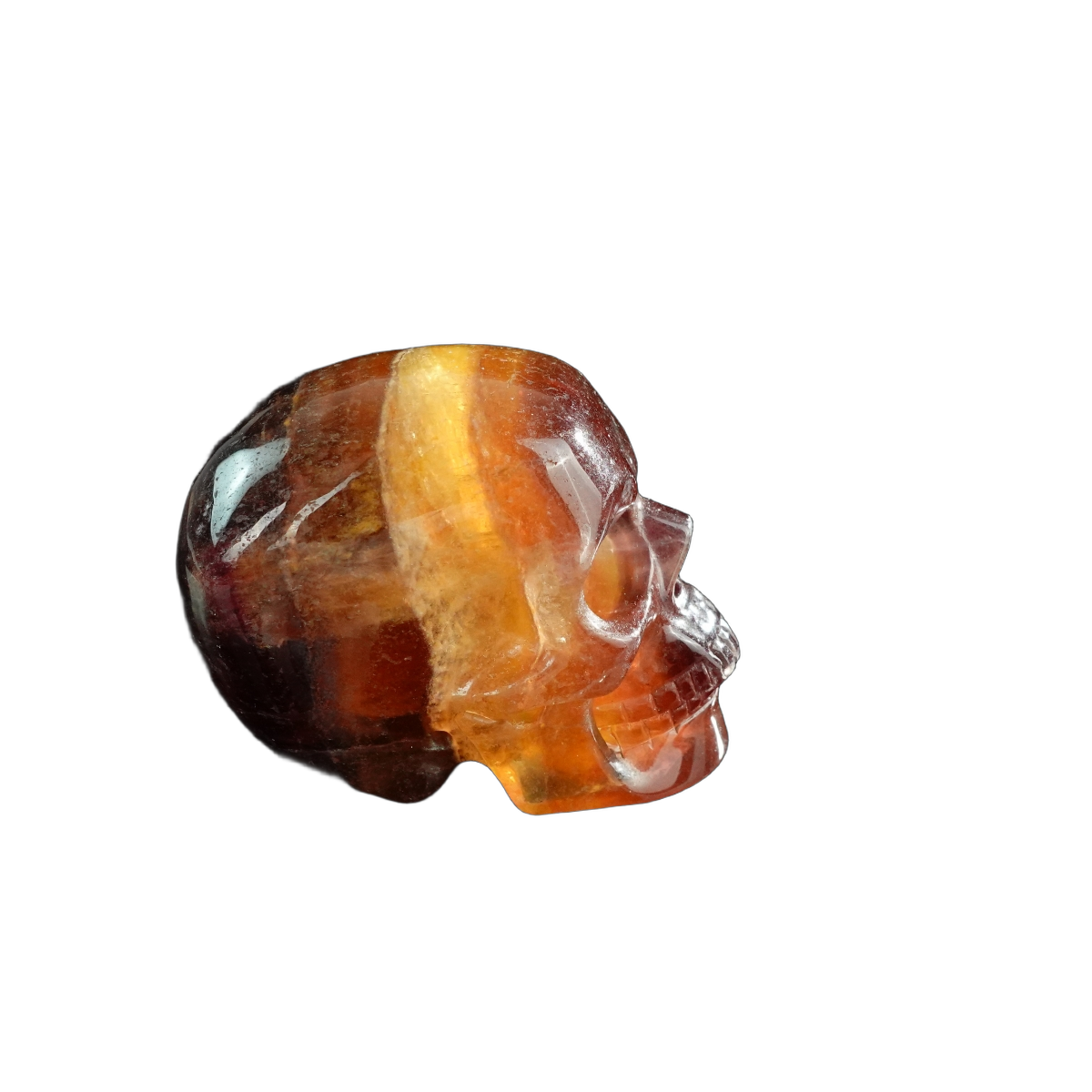 3.0" Fluorite Crystal Skull Carving - Unique Piece #GF16