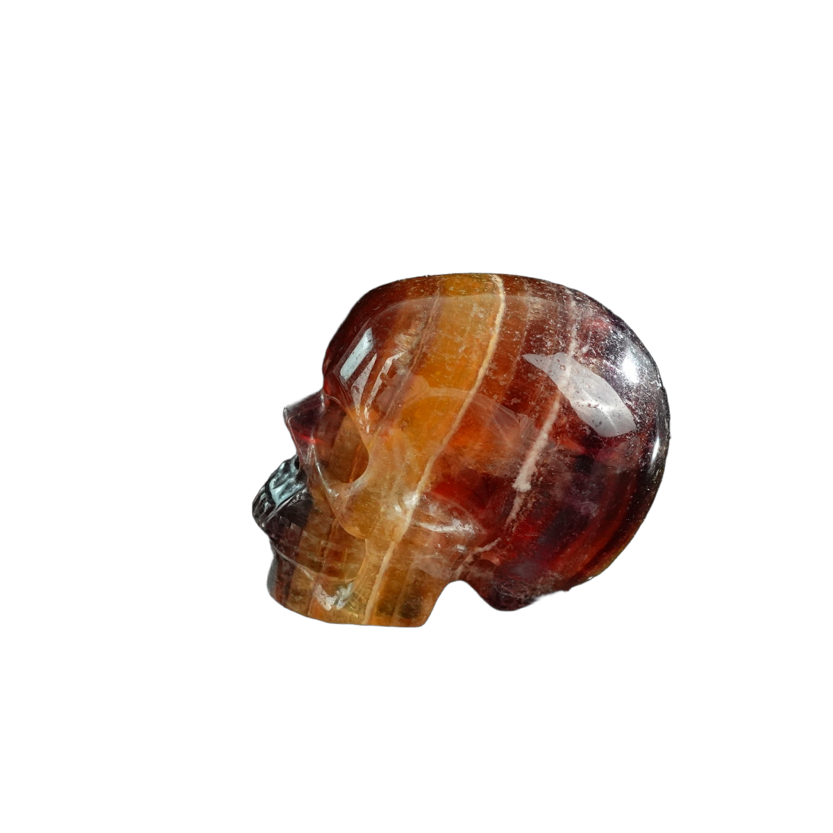 3.0" Fluorite Crystal Skull Carving - Unique Piece #GF16