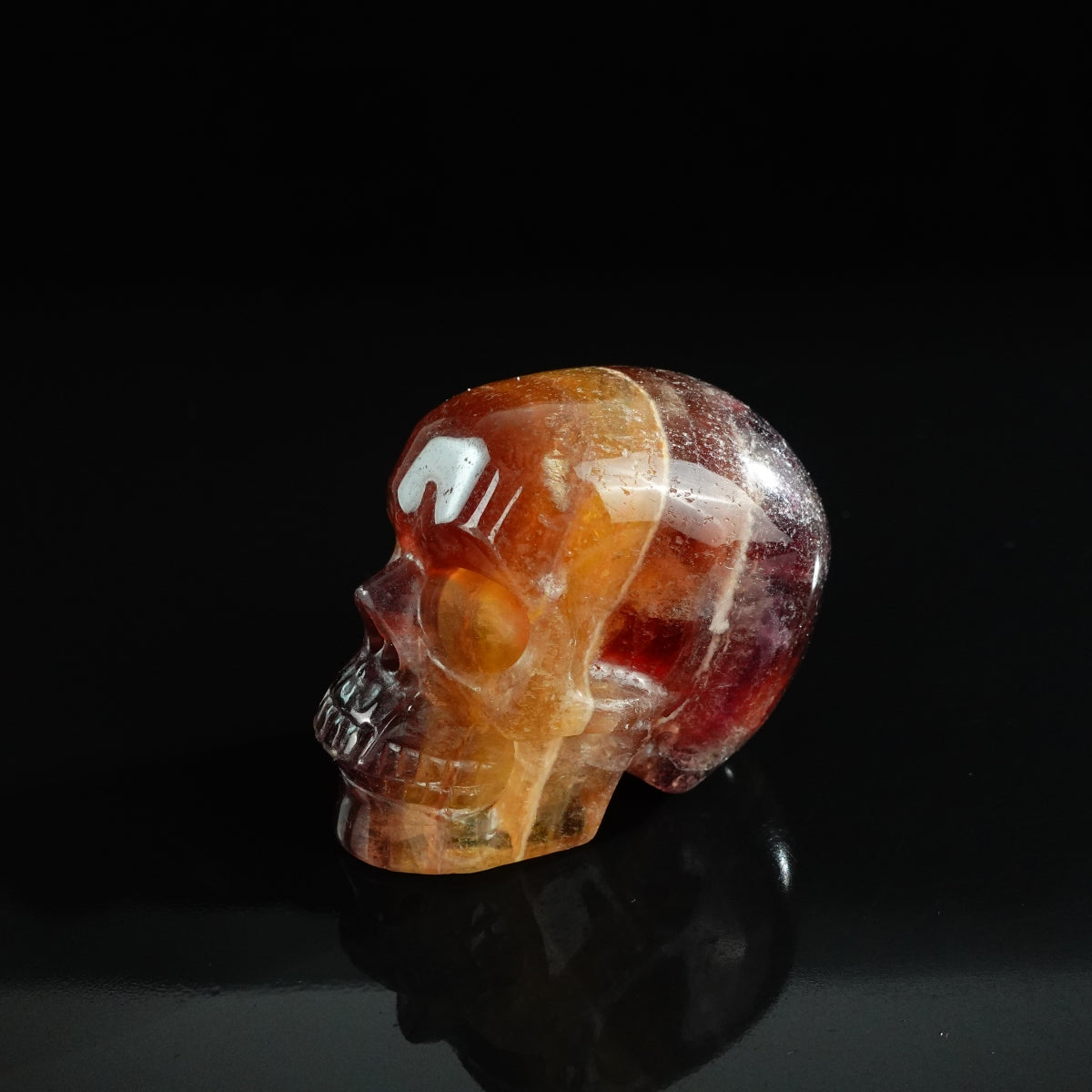3.0" Fluorite Crystal Skull Carving - Unique Piece #GF16