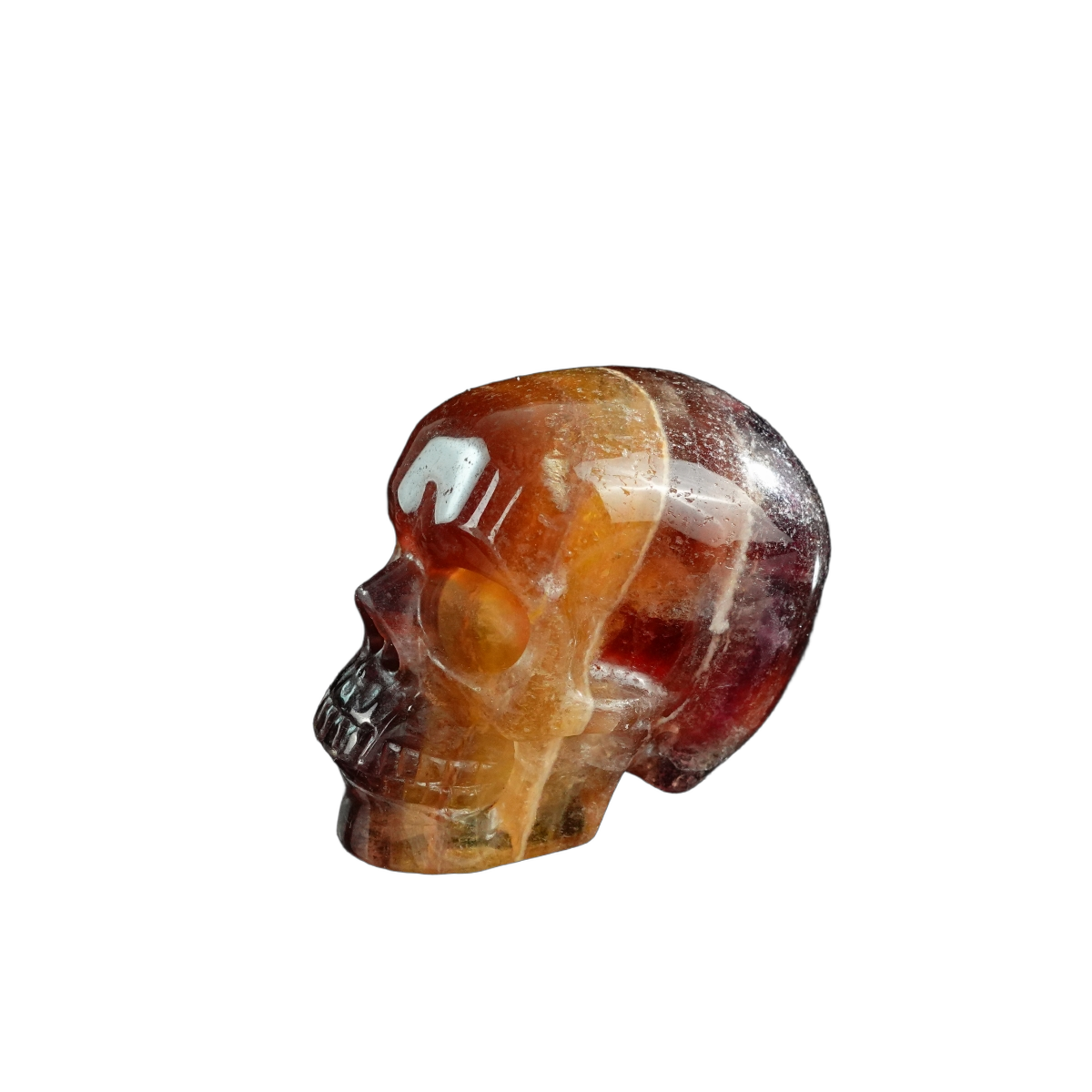 3.0" Fluorite Crystal Skull Carving - Unique Piece #GF16
