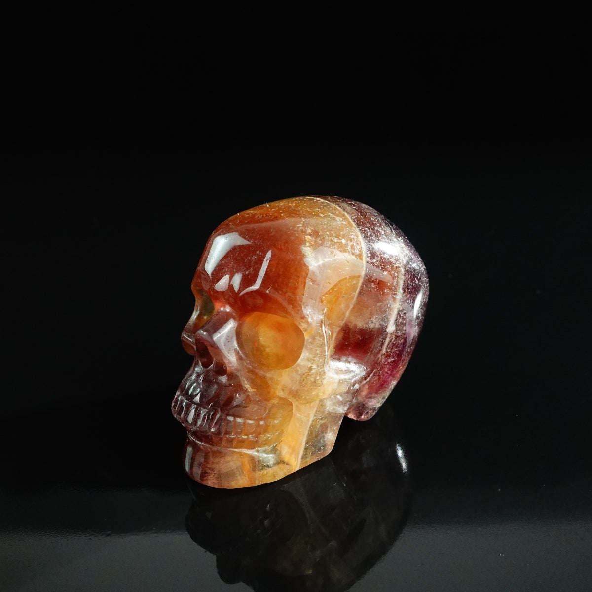 3.0" Fluorite Crystal Skull Carving - Unique Piece #GF16