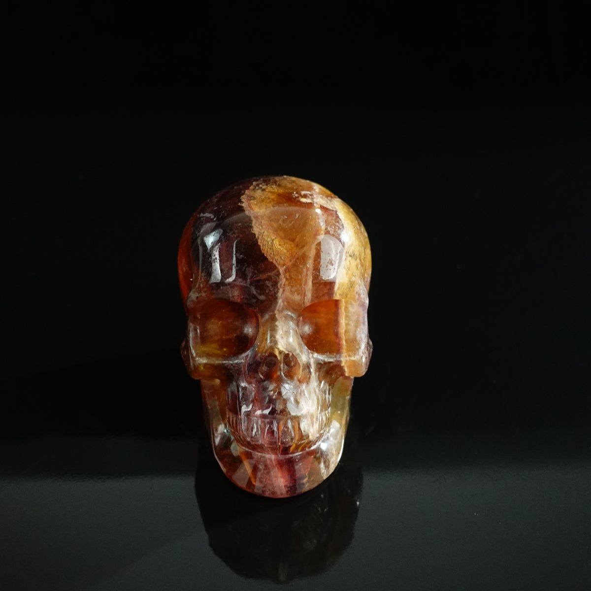 3.0" Fluorite Crystal Skull Carving - Unique Piece #GF17