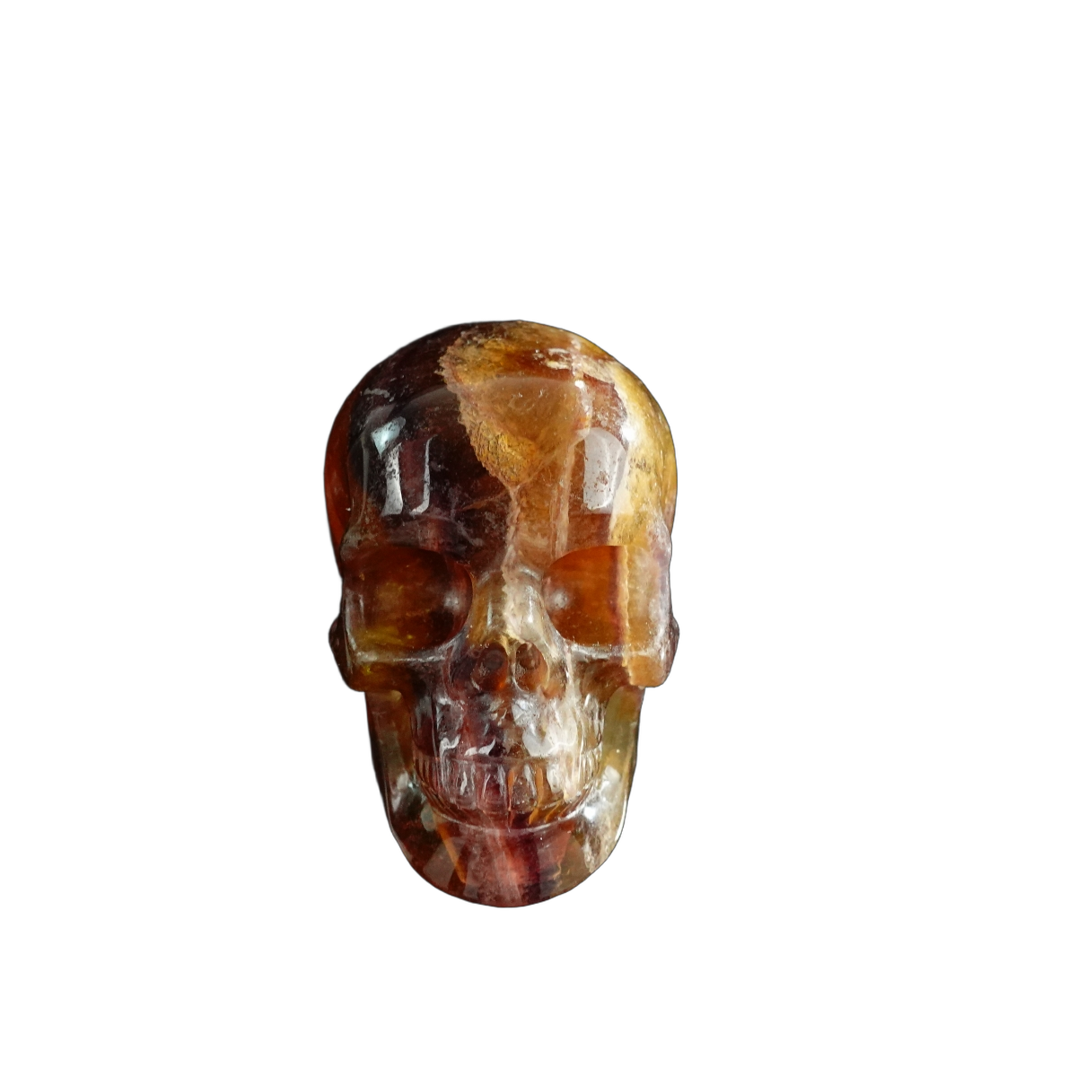3.0" Fluorite Crystal Skull Carving - Unique Piece #GF17