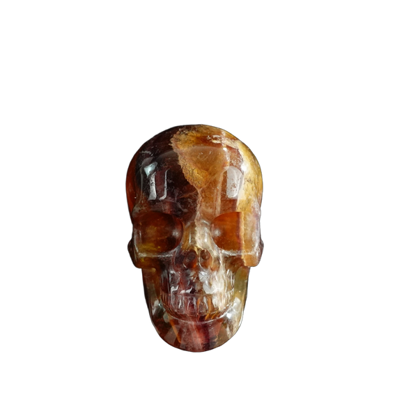 3.0" Fluorite Crystal Skull Carving - Unique Piece #GF17