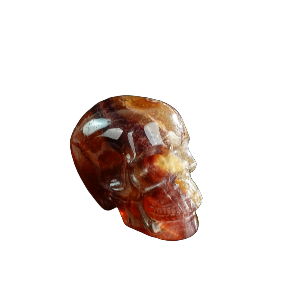 3.0" Fluorite Crystal Skull Carving - Unique Piece #GF17