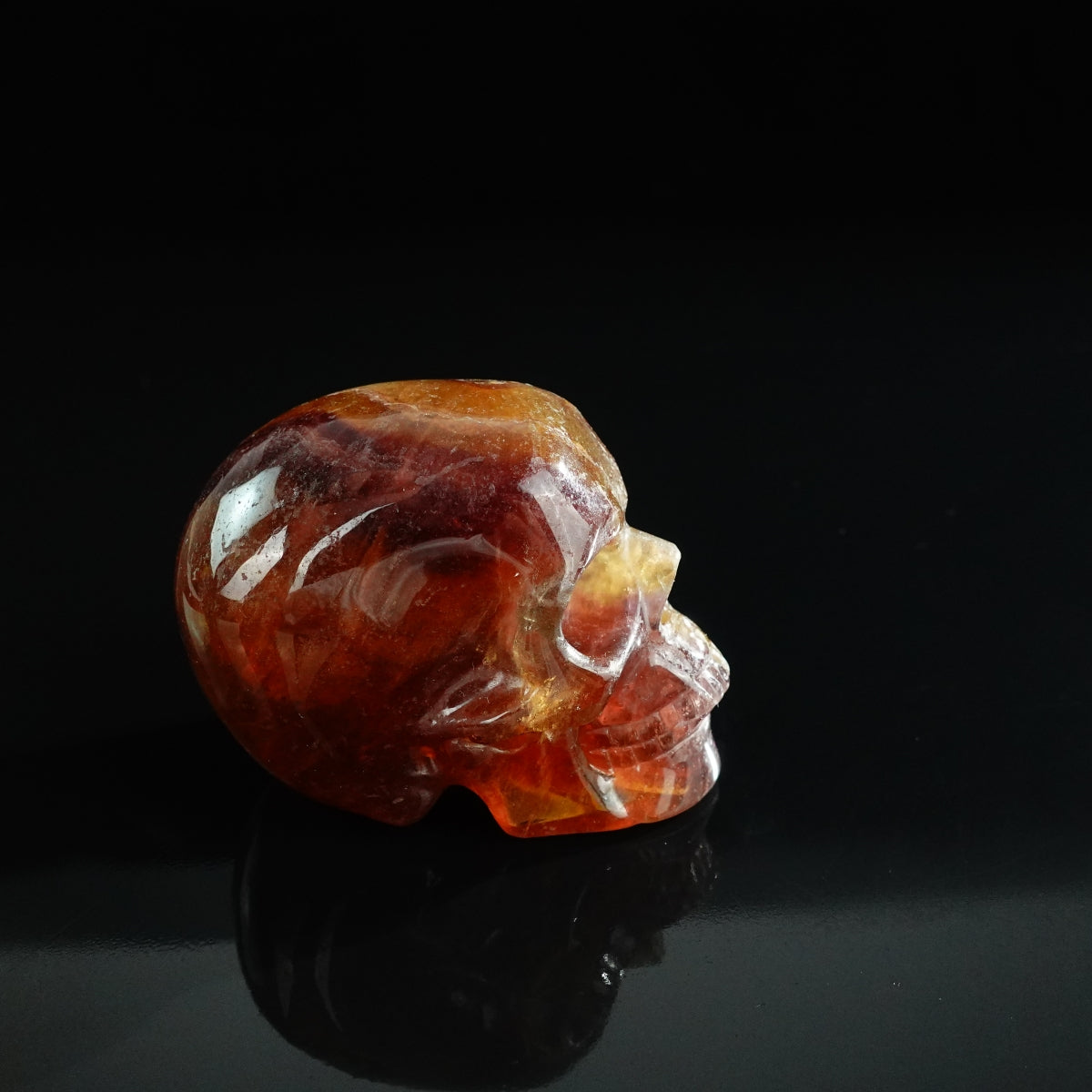 3.0" Fluorite Crystal Skull Carving - Unique Piece #GF17