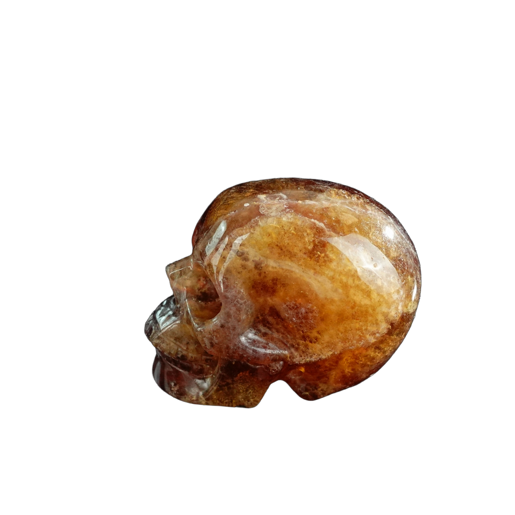 3.0" Fluorite Crystal Skull Carving - Unique Piece #GF17