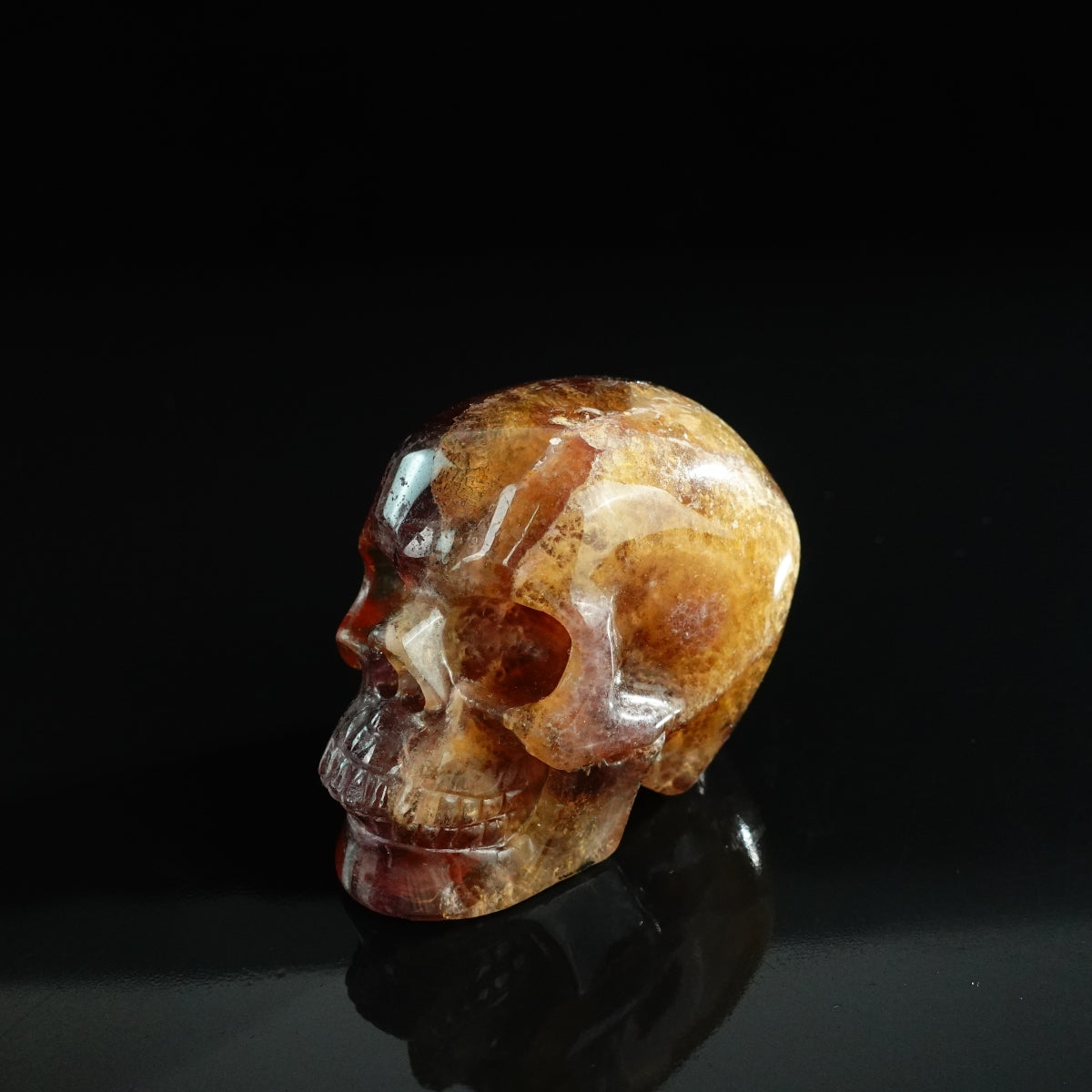 3.0" Fluorite Crystal Skull Carving - Unique Piece #GF17