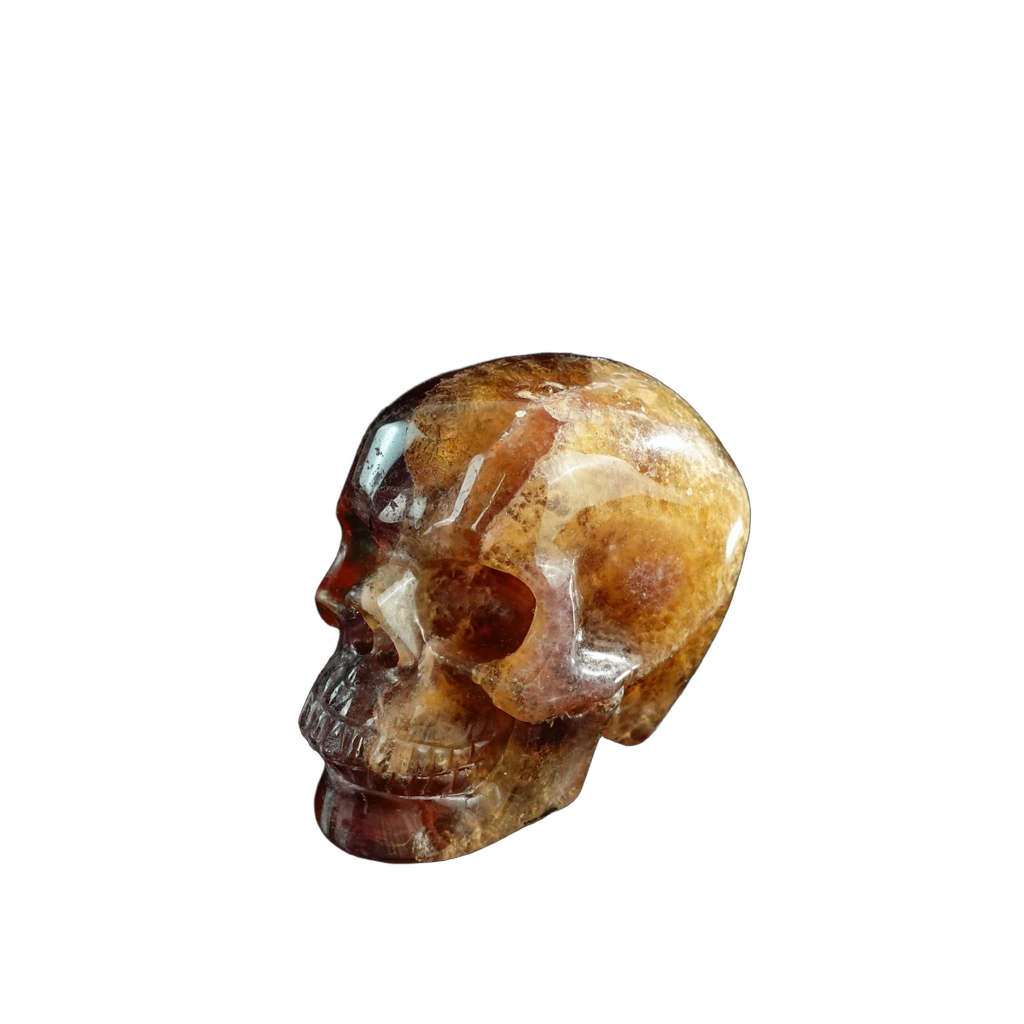 3.0" Fluorite Crystal Skull Carving - Unique Piece #GF17