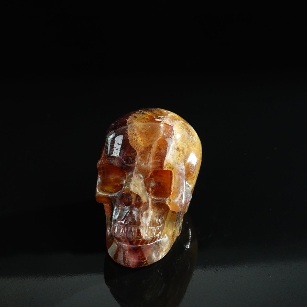 3.0" Fluorite Crystal Skull Carving - Unique Piece #GF17