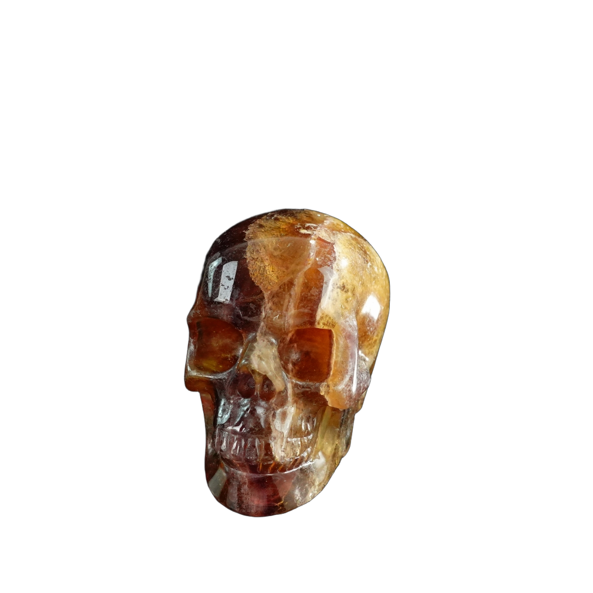 3.0" Fluorite Crystal Skull Carving - Unique Piece #GF17