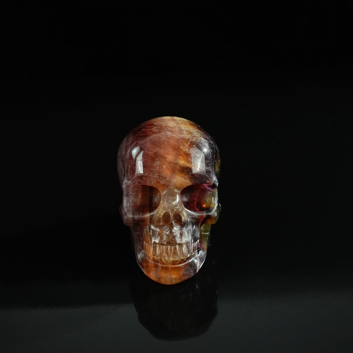3.0" Fluorite Crystal Skull Carving - Unique Piece #GF18