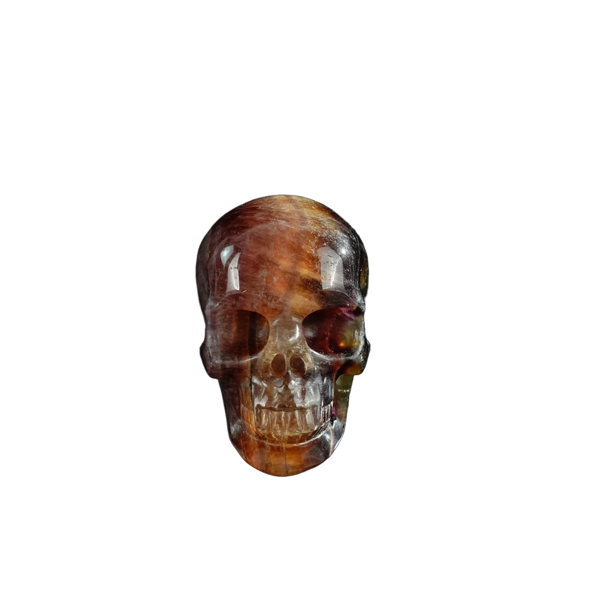 3.0" Fluorite Crystal Skull Carving - Unique Piece #GF18