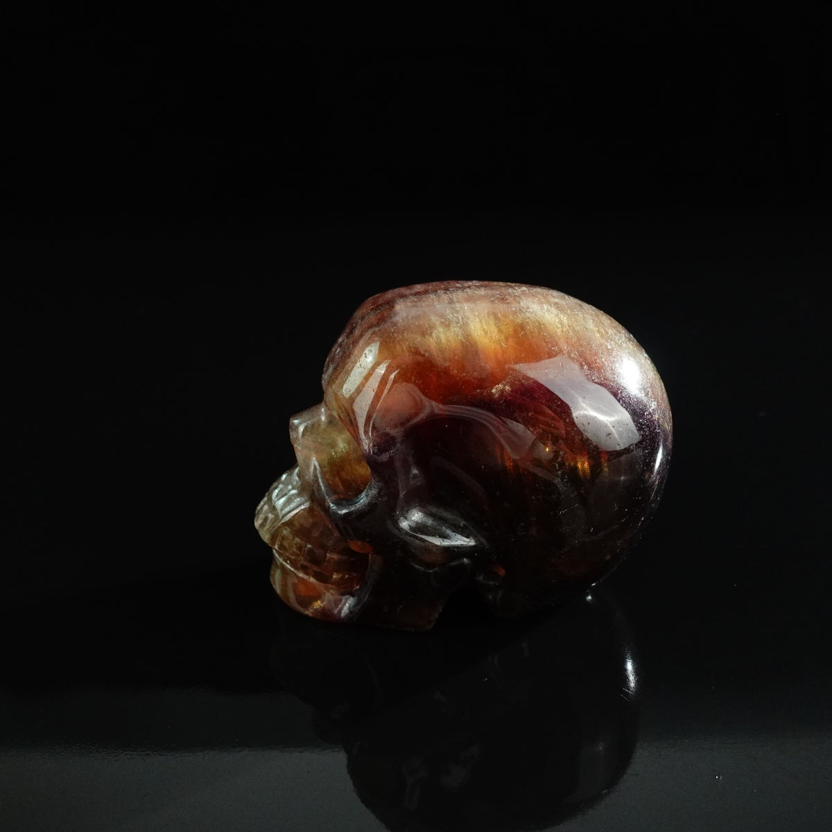 3.0" Fluorite Crystal Skull Carving - Unique Piece #GF18