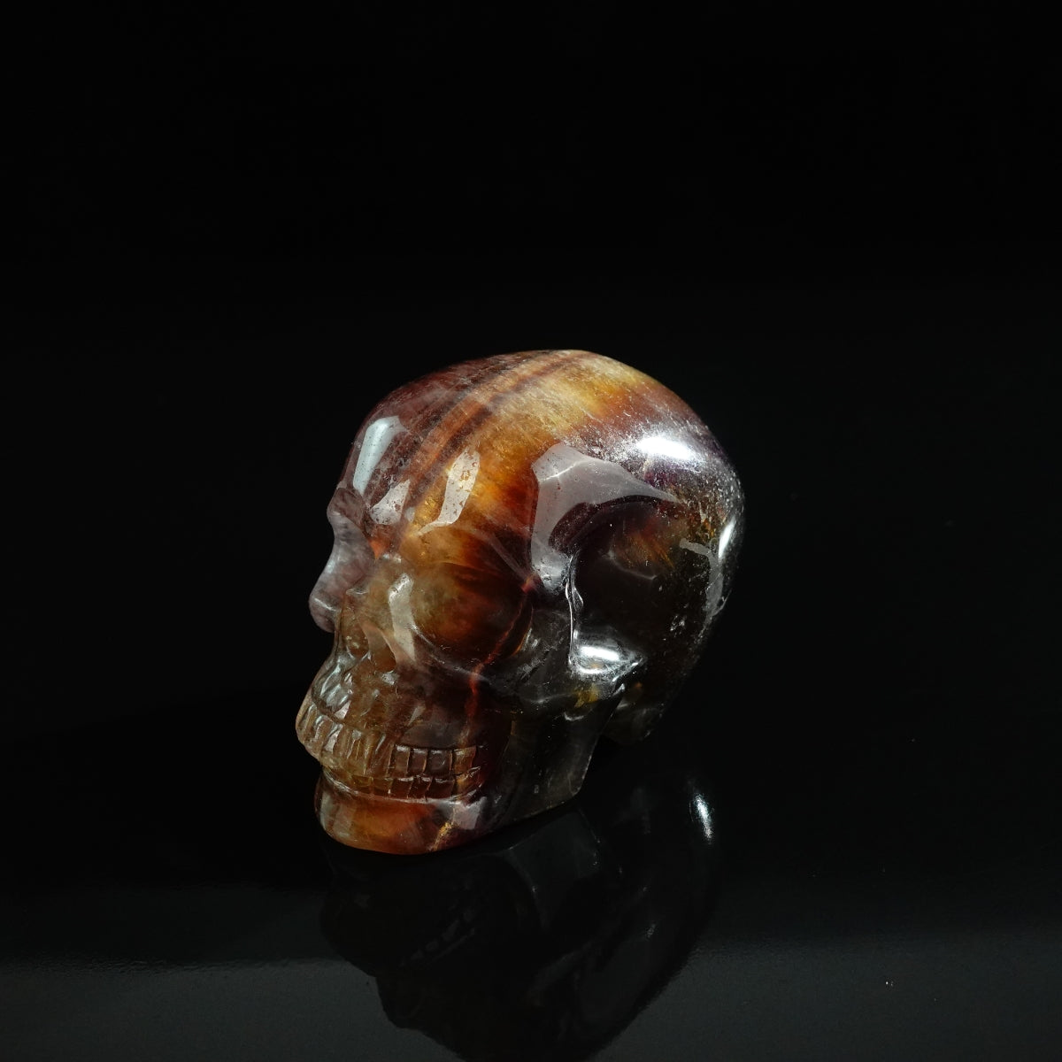 3.0" Fluorite Crystal Skull Carving - Unique Piece #GF18