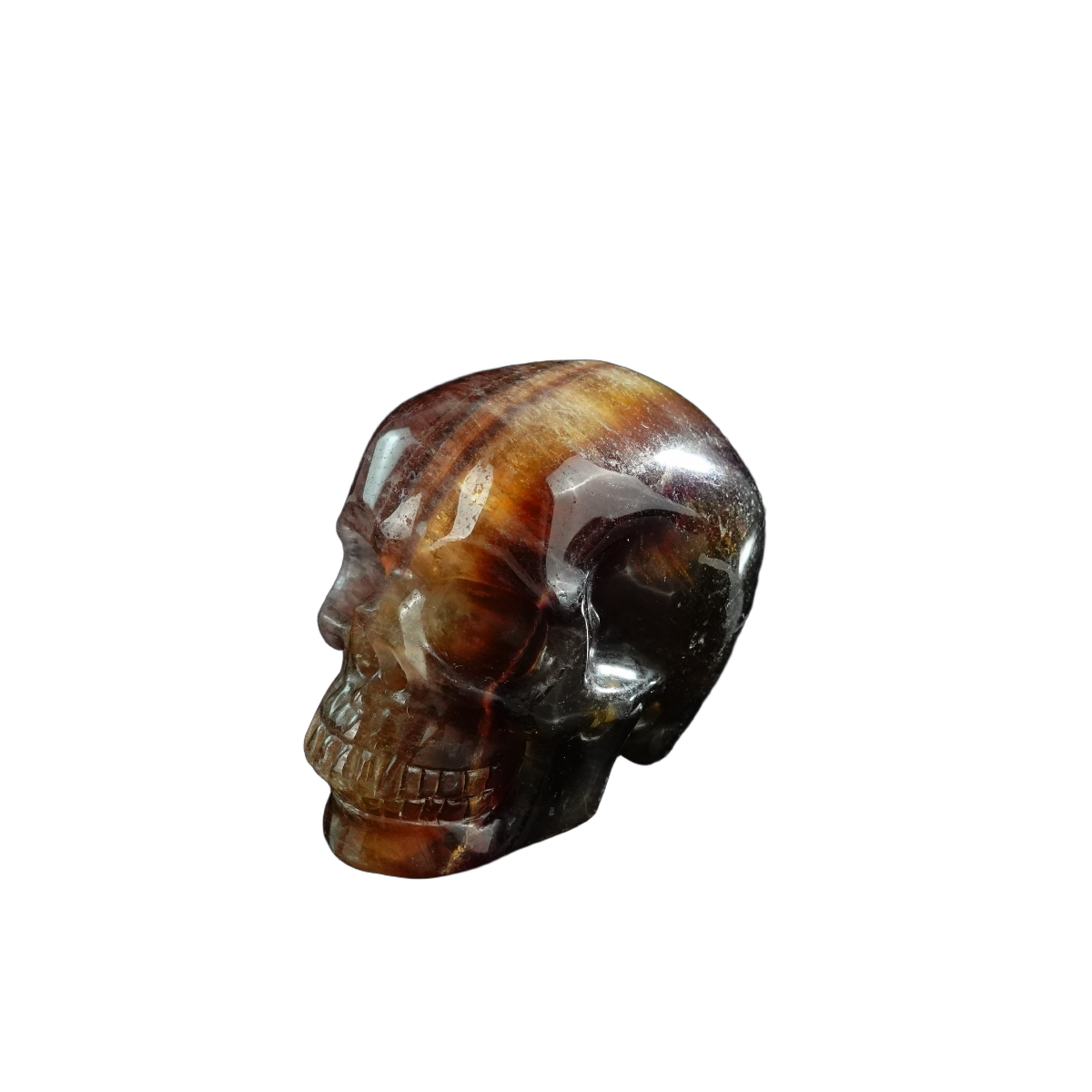 3.0" Fluorite Crystal Skull Carving - Unique Piece #GF18